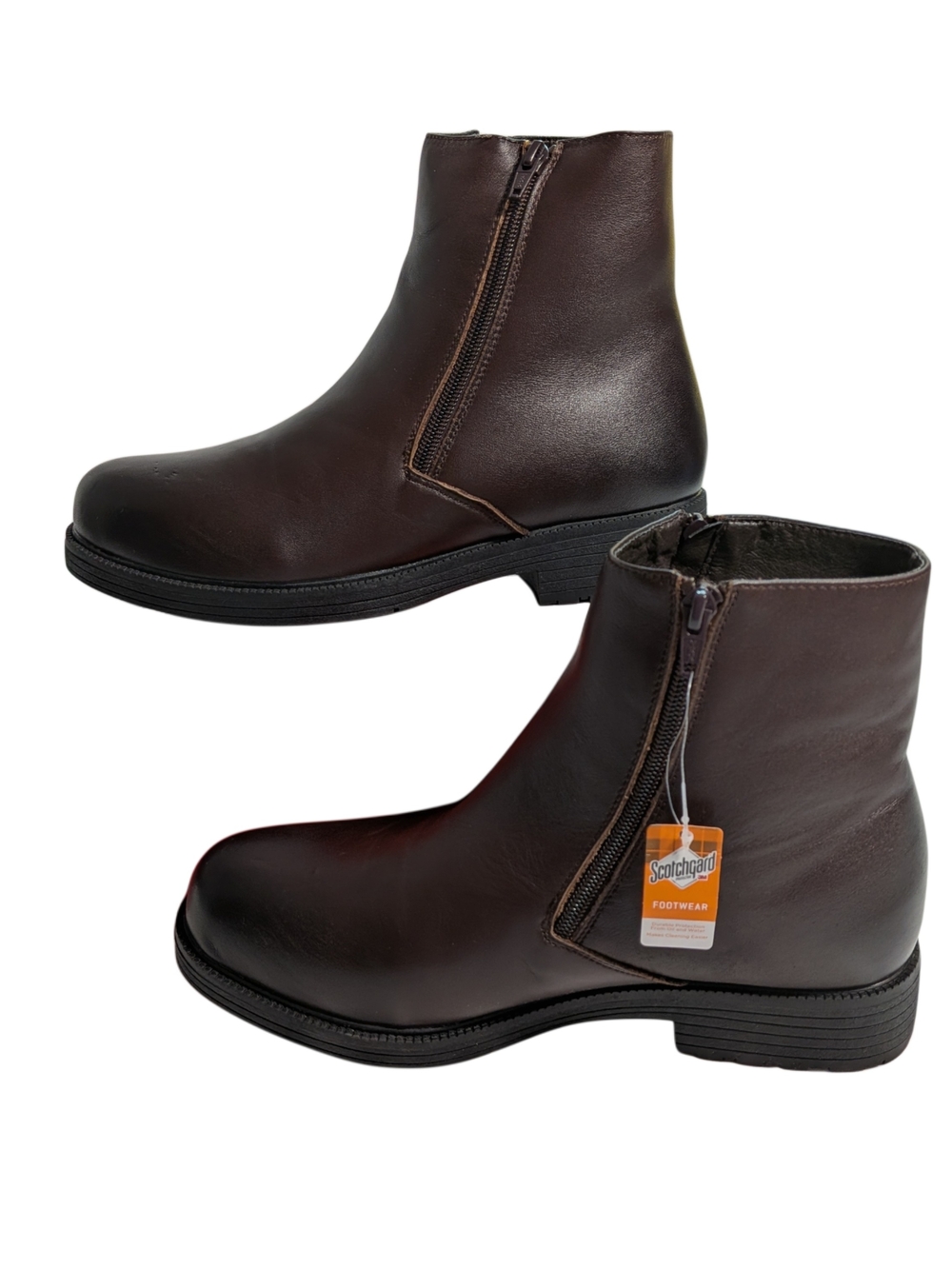 Propet Troy MBA005L Brown Leather Water Resistant Boots Men's 8.5 D NIB